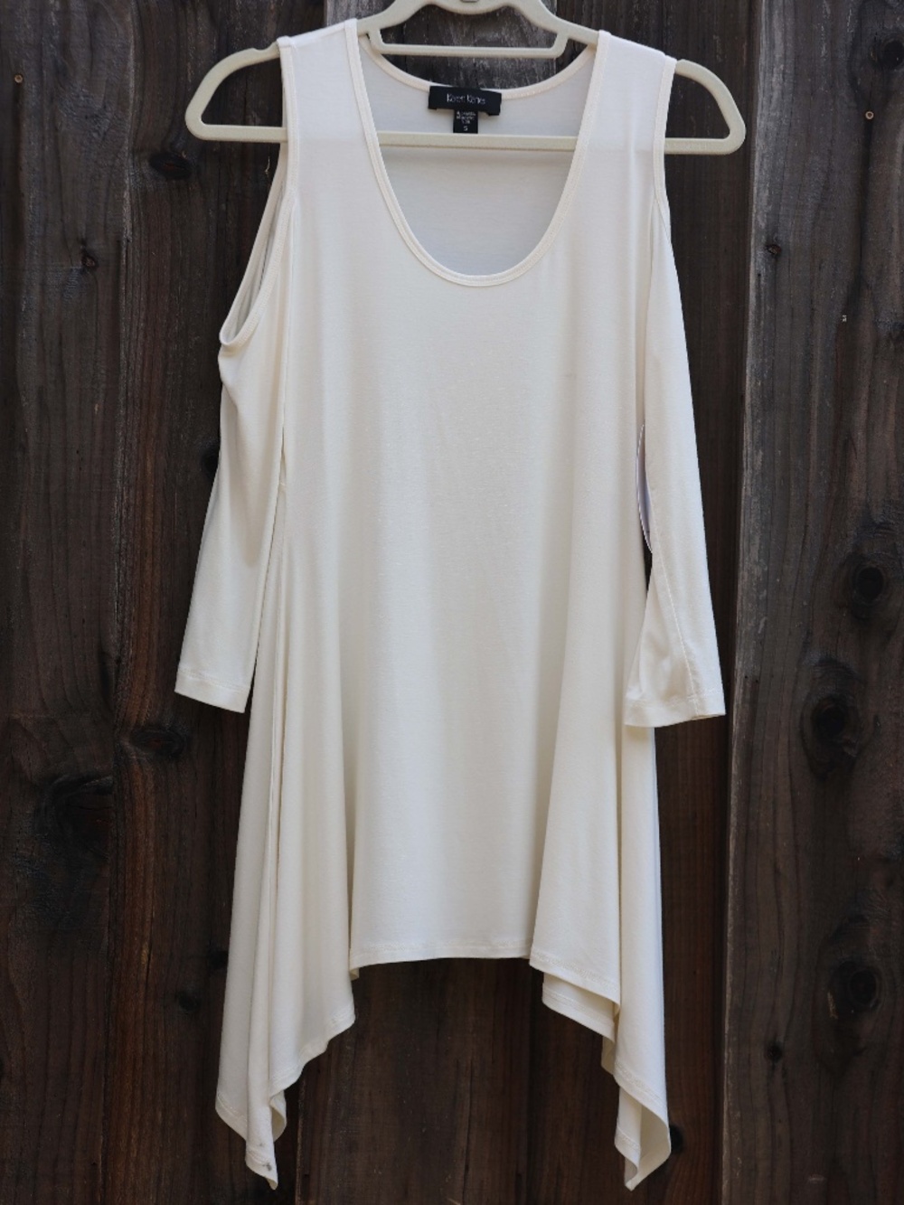 Karen Kane Cold Shoulder Shark Bite Tunic
